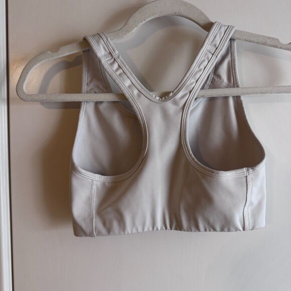 Womens Nike Size Small Swoosh Metallic Futura Bra Medium Support Dri-Fit EUC - Picture 3 of 5